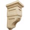 Ekena Millwork 4"W x 4 3/4"D x 8"H Small Reyes Wood Corbel, Rubberwood CORW04X04X08RYRW - alternate 1